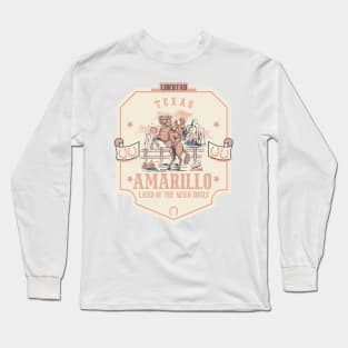 Amarillo Texas wild west town Long Sleeve T-Shirt